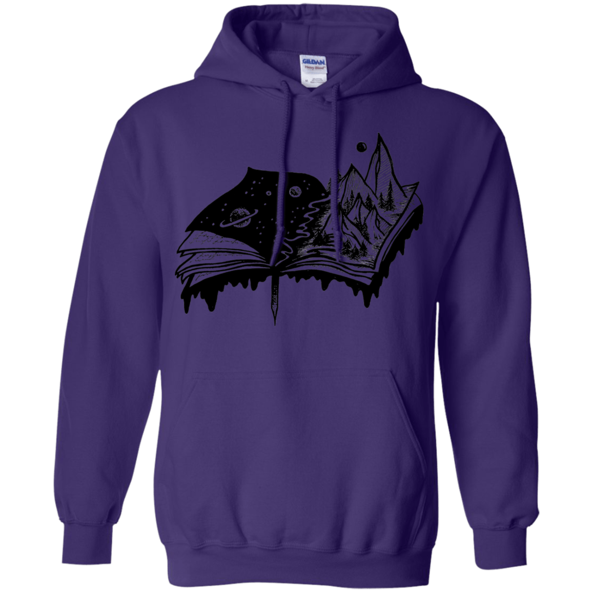 Sweatshirts Purple / S Reading is Life Pullover Hoodie