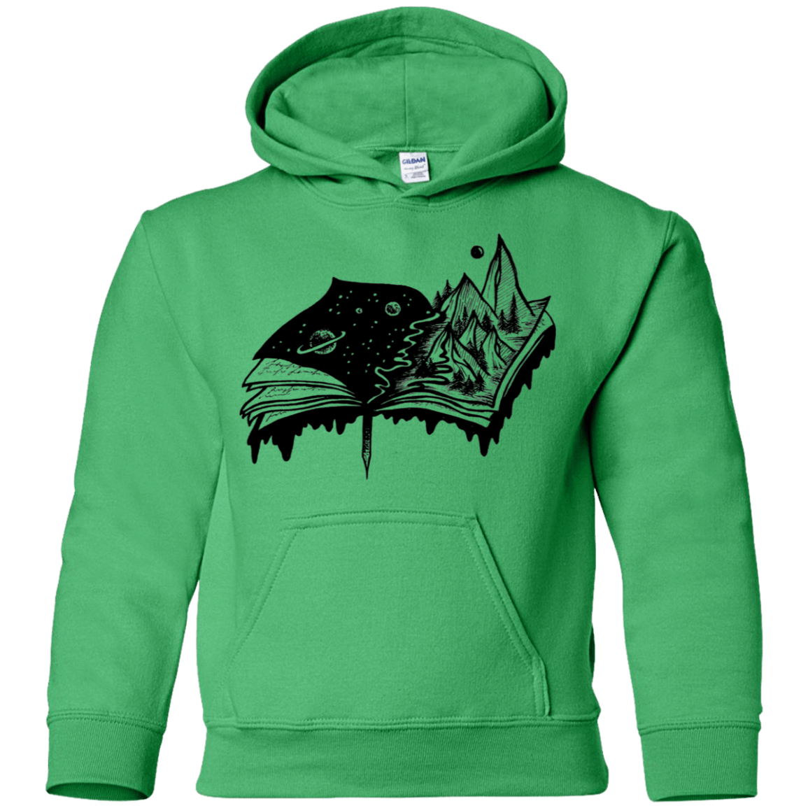 Sweatshirts Irish Green / YS Reading is Life Youth Hoodie
