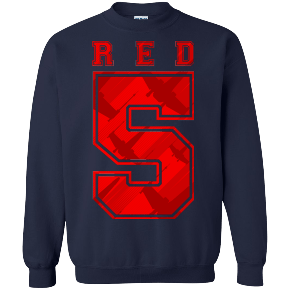 Sweatshirts Navy / Small Red 5 Crewneck Sweatshirt