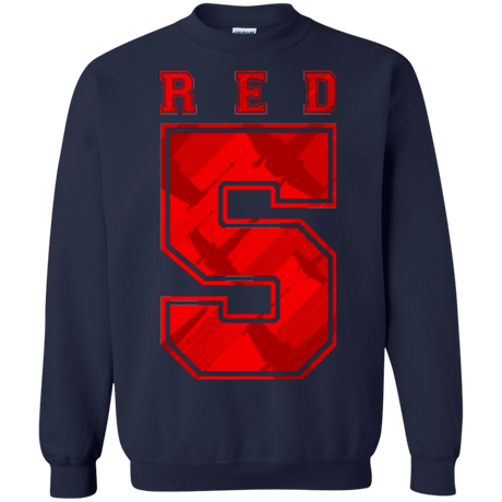 Sweatshirts Navy / Small Red 5 Crewneck Sweatshirt