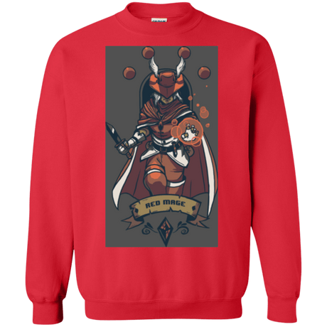 Sweatshirts Red / Small Red Mage Crewneck Sweatshirt