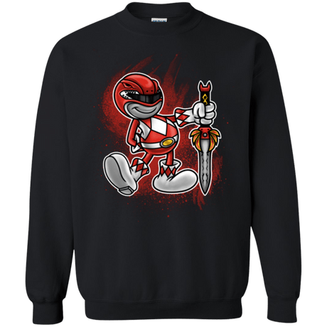 Sweatshirts Black / Small Red Ranger Artwork Crewneck Sweatshirt
