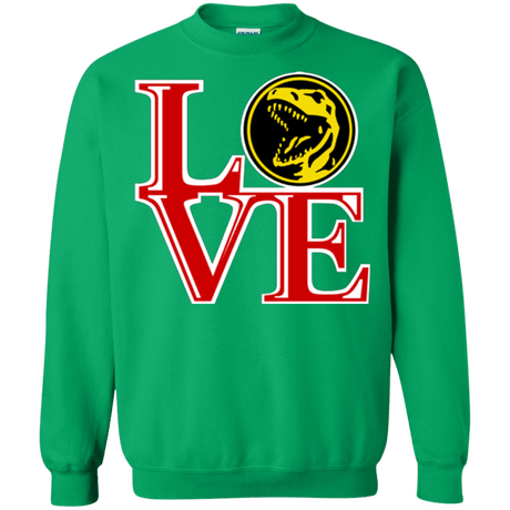Sweatshirts Irish Green / Small Red Ranger LOVE Crewneck Sweatshirt