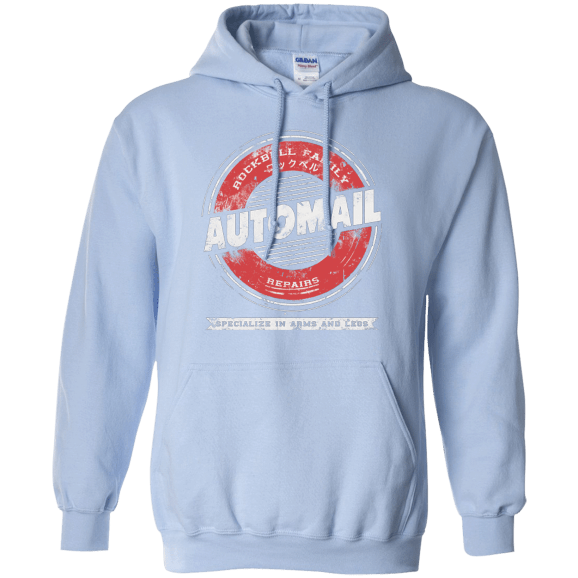 Sweatshirts Light Blue / Small Rockbell Automail Pullover Hoodie