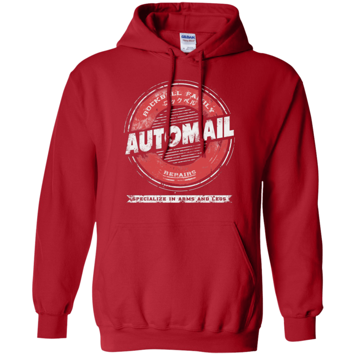 Sweatshirts Red / Small Rockbell Automail Pullover Hoodie