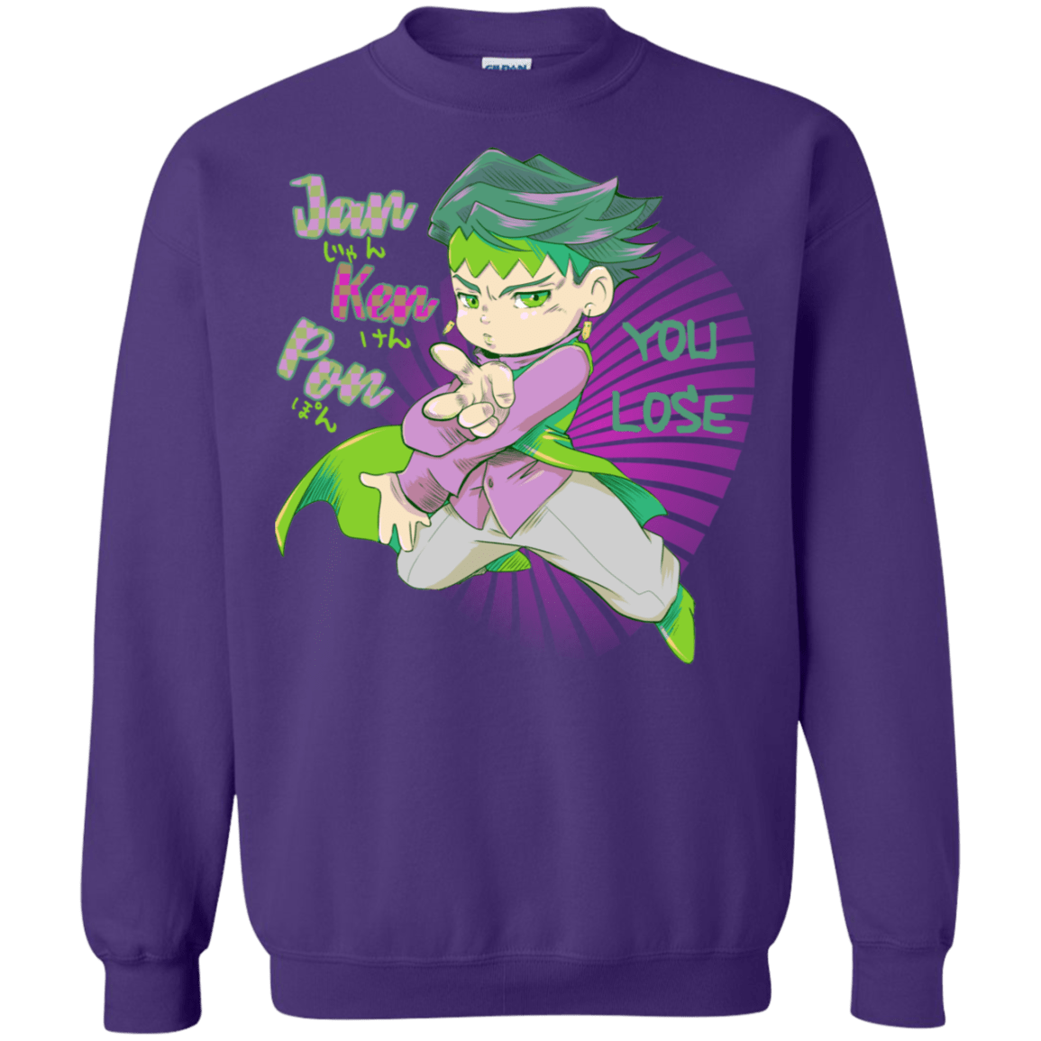 Sweatshirts Purple / S Rohan Kishibe Crewneck Sweatshirt