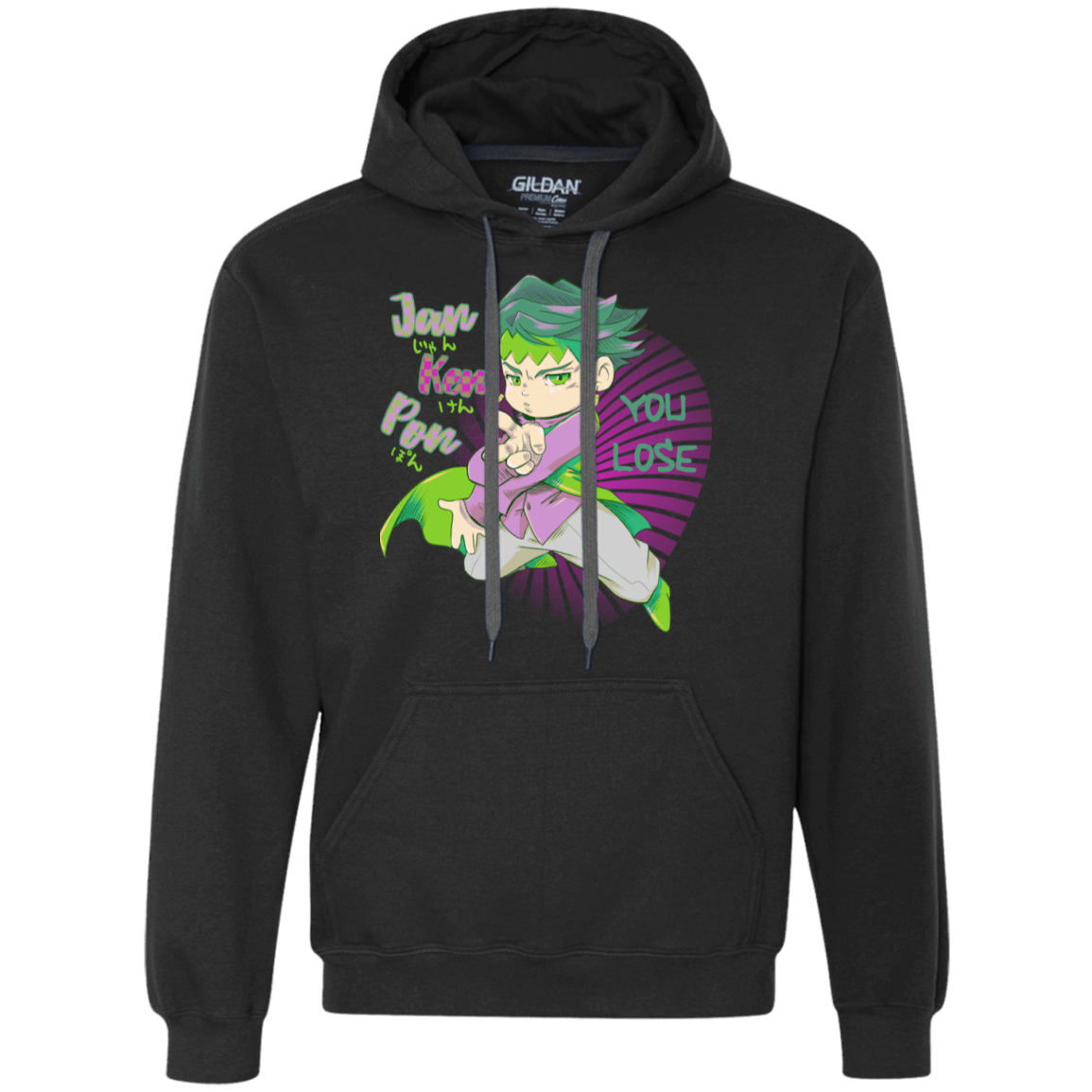 Sweatshirts Black / S Rohan Kishibe Premium Fleece Hoodie