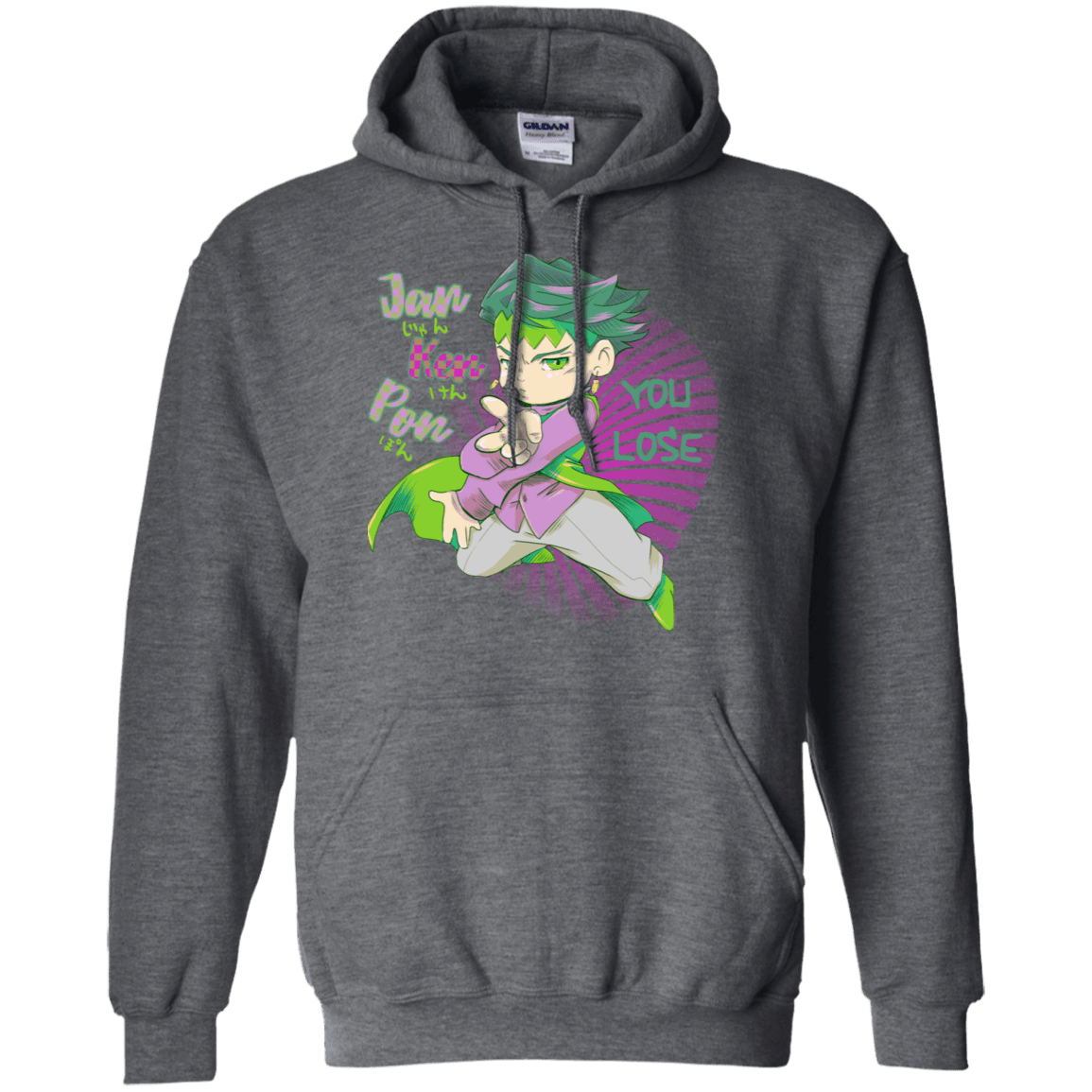 Sweatshirts Dark Heather / S Rohan Kishibe Pullover Hoodie