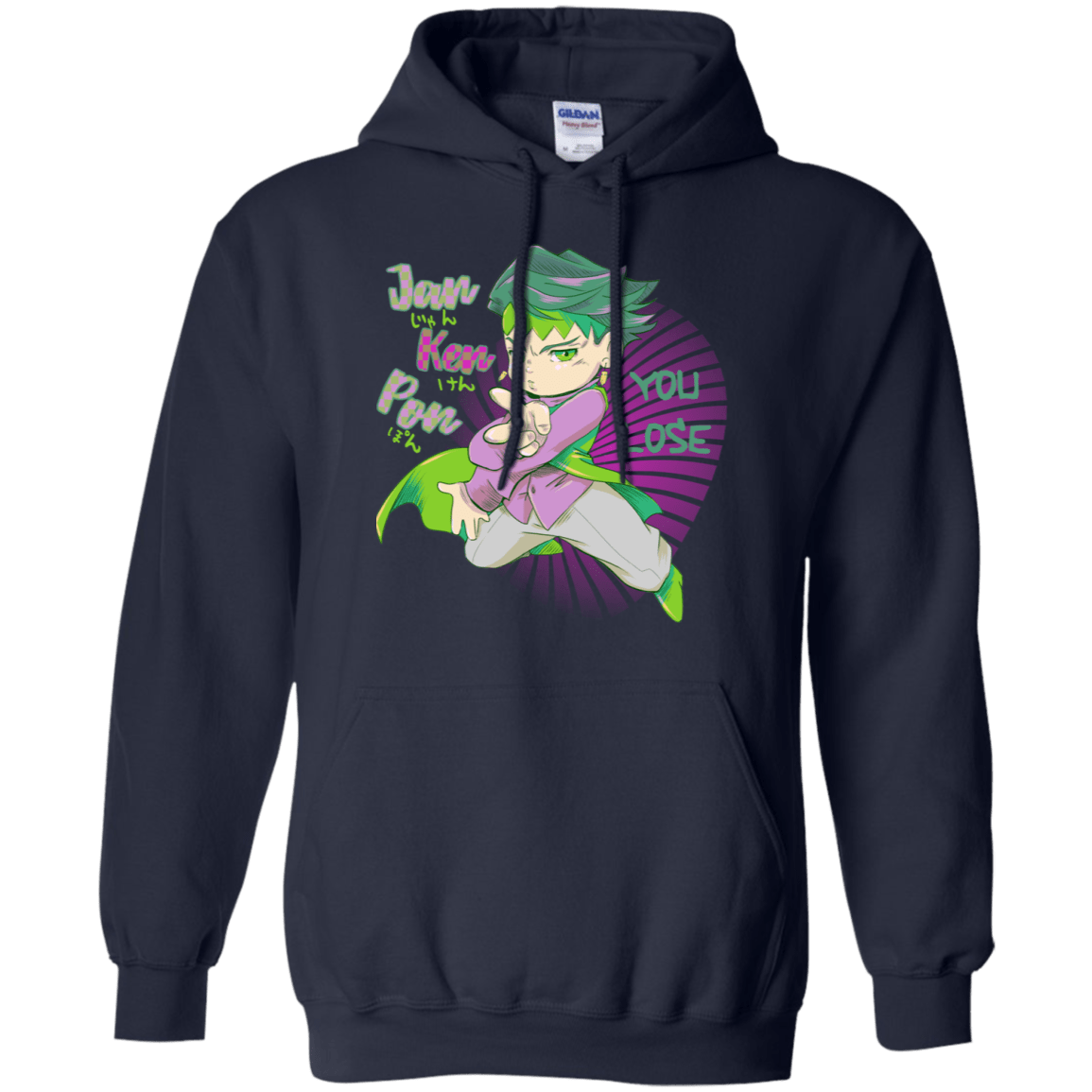 Sweatshirts Navy / S Rohan Kishibe Pullover Hoodie