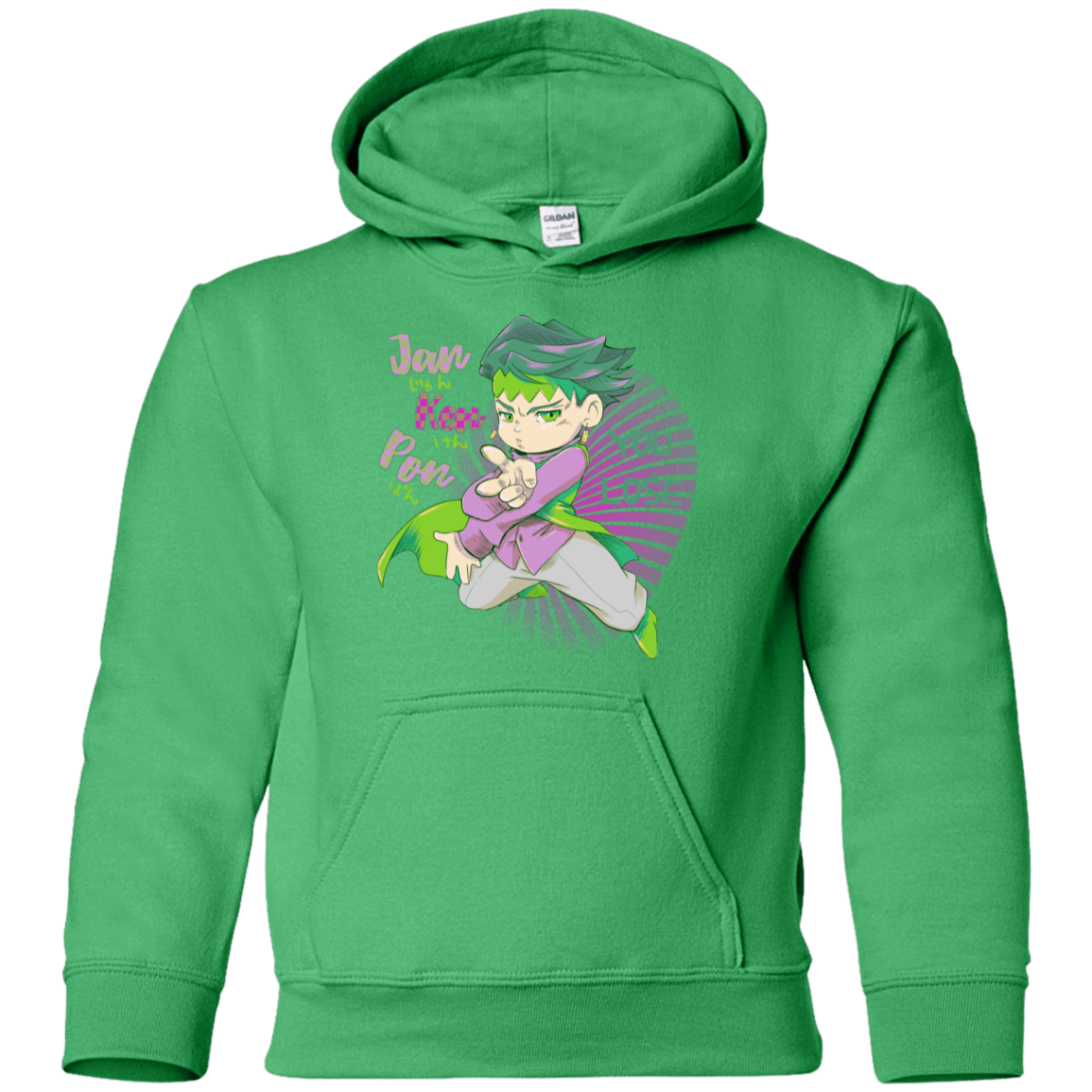 Sweatshirts Irish Green / YS Rohan Kishibe Youth Hoodie