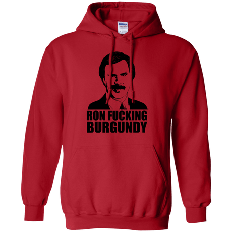 Sweatshirts Red / Small Ron Fucking Burgundy Pullover Hoodie