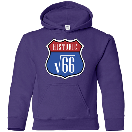 Sweatshirts Purple / YS Route v66 Youth Hoodie