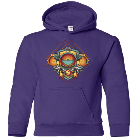 Sweatshirts Purple / YS Samus crest Youth Hoodie