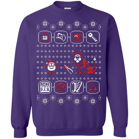 Sweatshirts Purple / Small Santa Of The Yolkfolk Crewneck Sweatshirt