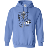 Sweatshirts Carolina Blue / Small Skeleton Concept Pullover Hoodie