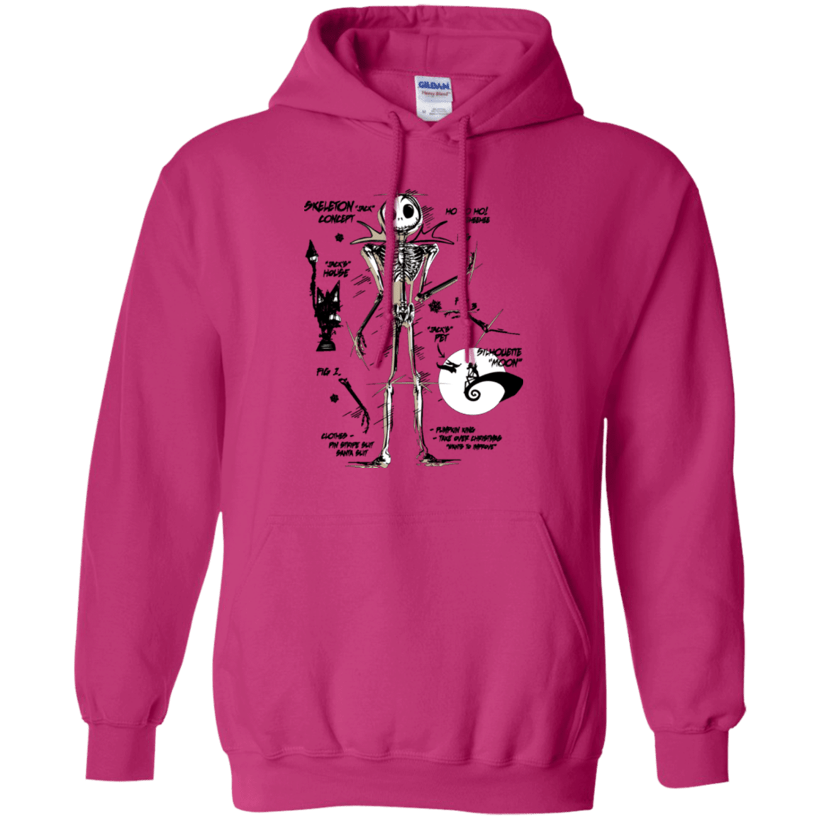 Sweatshirts Heliconia / Small Skeleton Concept Pullover Hoodie