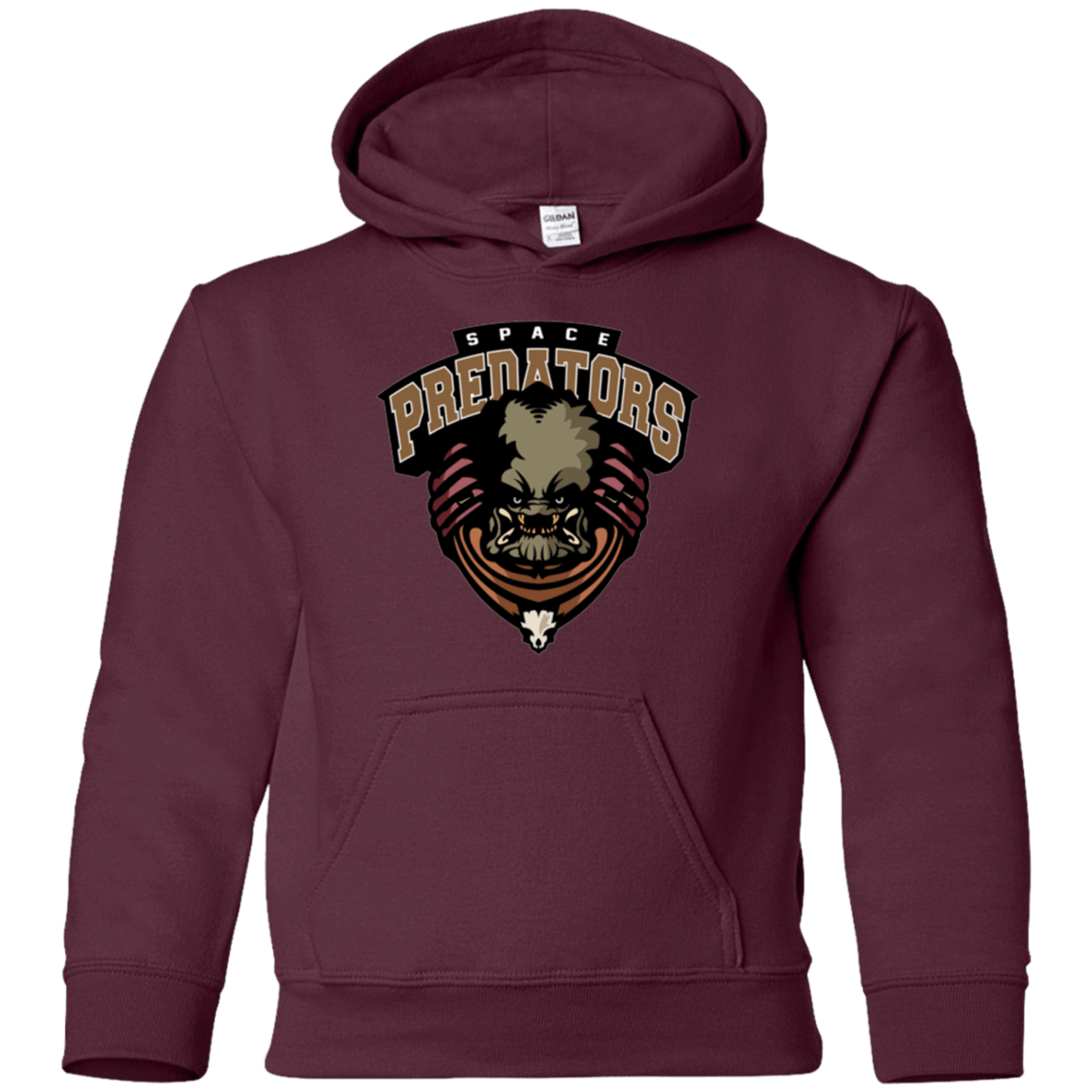 Sweatshirts Maroon / YS Space Predators Youth Hoodie