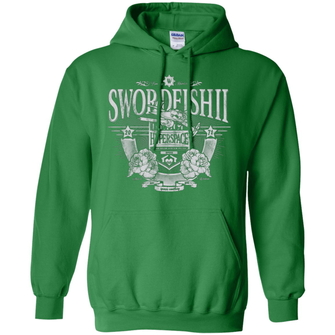 Sweatshirts Irish Green / Small Space Western Pullover Hoodie