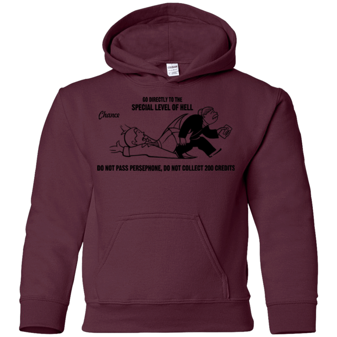 Sweatshirts Maroon / YS Special Level of Hell Youth Hoodie