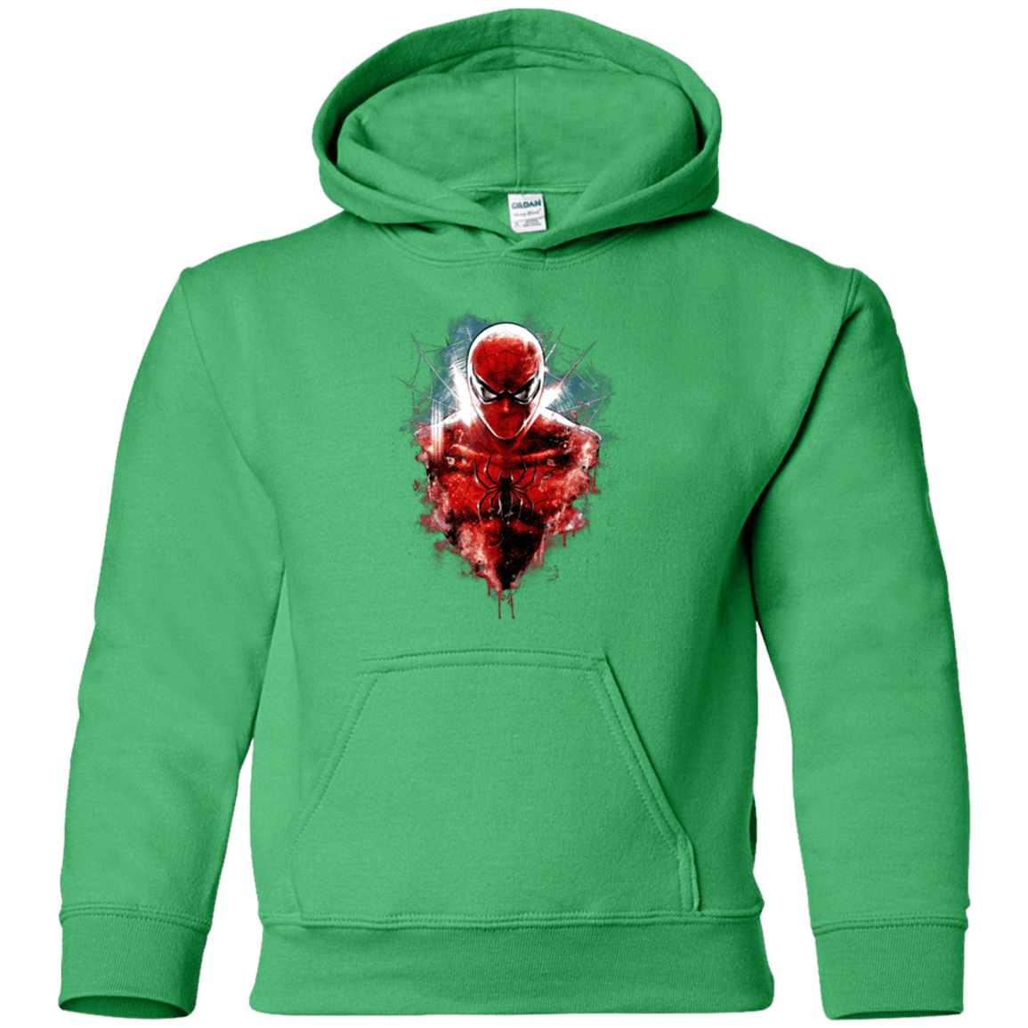 Sweatshirts Irish Green / YS Spiderman Youth Hoodie