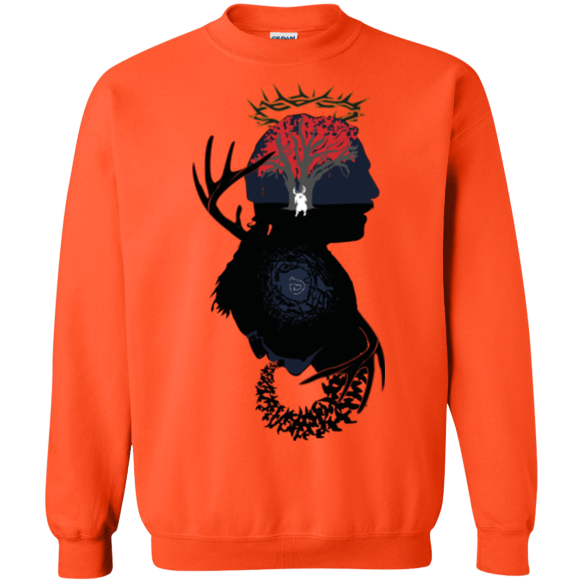 Sweatshirts Orange / Small Spiral Detective Crewneck Sweatshirt