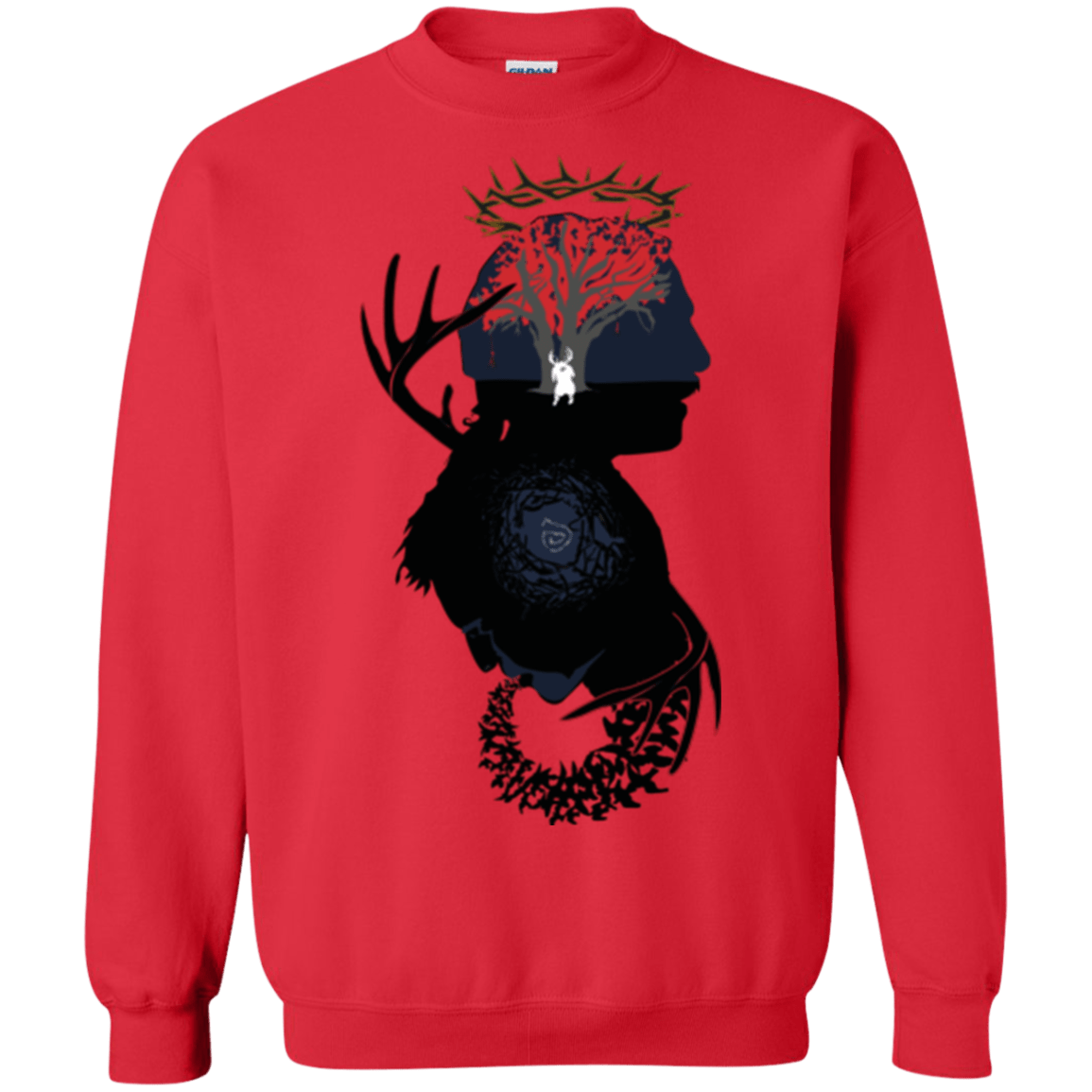 Sweatshirts Red / Small Spiral Detective Crewneck Sweatshirt