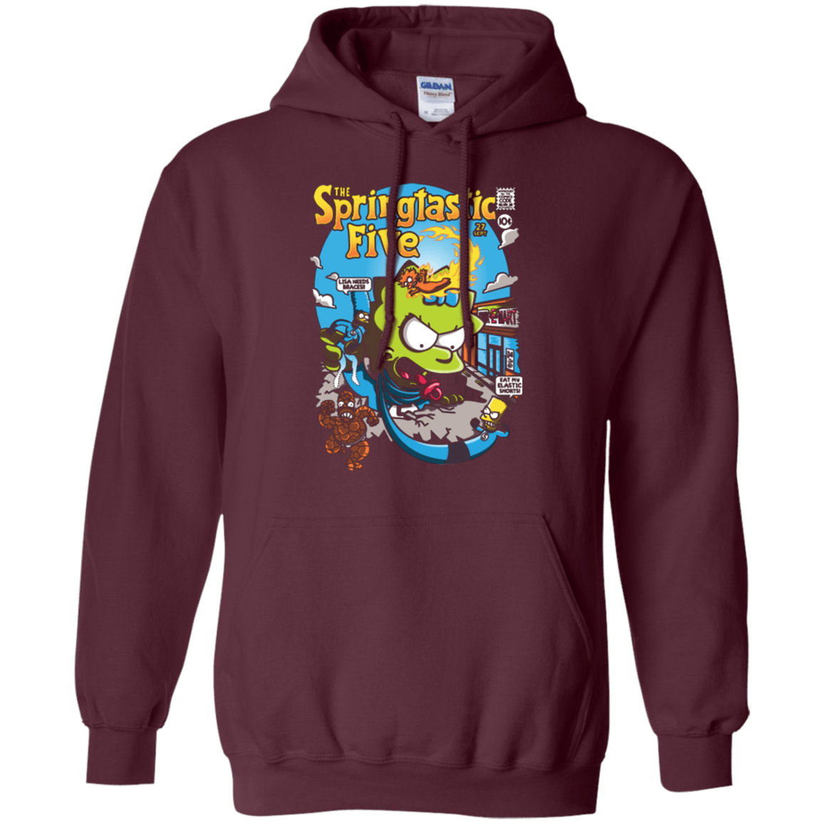 Sweatshirts Maroon / Small Springtastic Pullover Hoodie