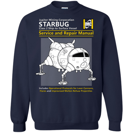 Sweatshirts Navy / Small Starbug Service And Repair Manual Crewneck Sweatshirt