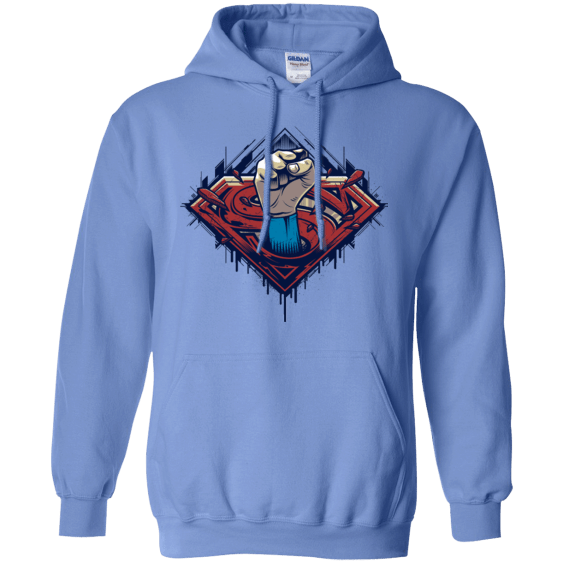 Sweatshirts Carolina Blue / Small Steel Hero Pullover Hoodie