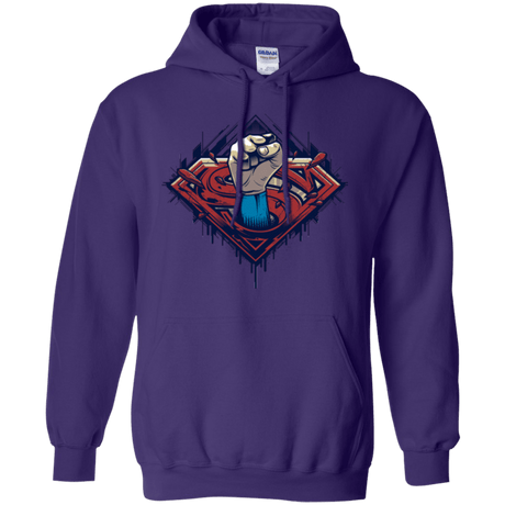 Sweatshirts Purple / Small Steel Hero Pullover Hoodie