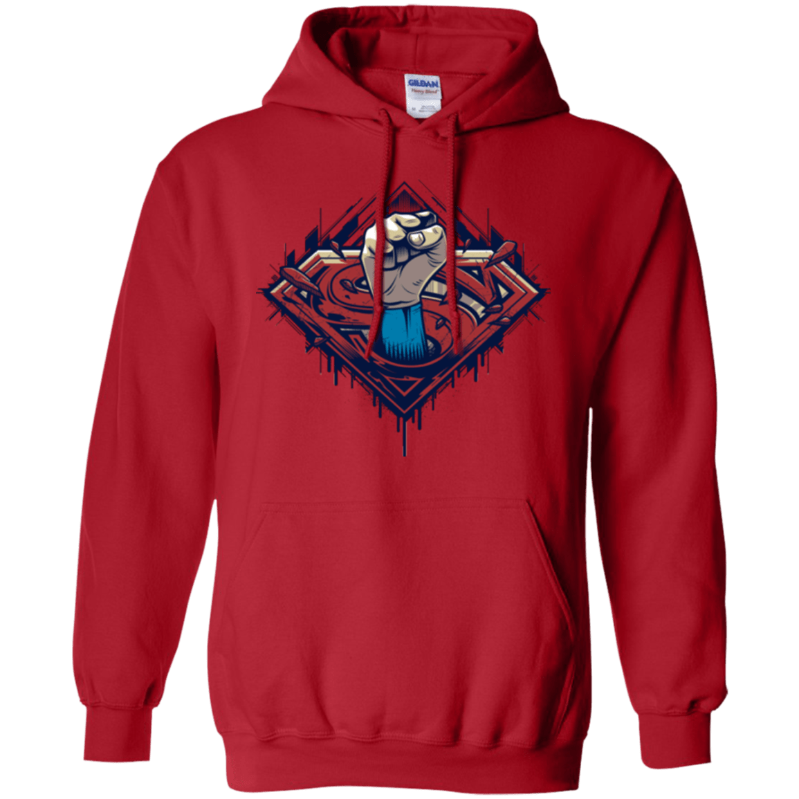 Sweatshirts Red / Small Steel Hero Pullover Hoodie