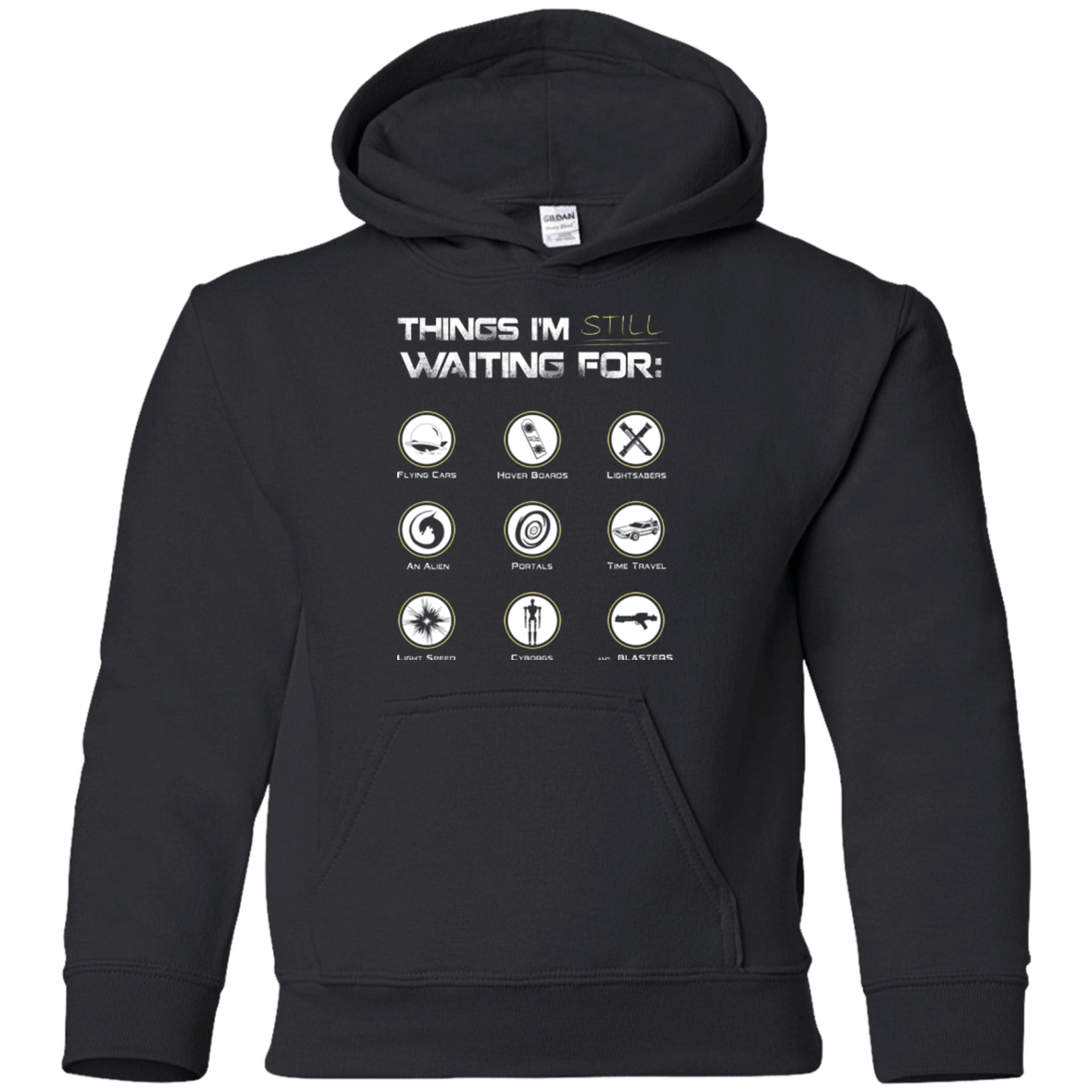 Sweatshirts Black / YS Still Waiting Youth Hoodie