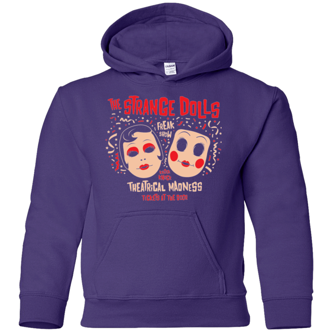 Sweatshirts Purple / YS STRANGE DOLLS Youth Hoodie