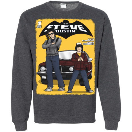 Sweatshirts Dark Heather / S Strange Duo Crewneck Sweatshirt