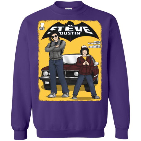 Sweatshirts Purple / S Strange Duo Crewneck Sweatshirt