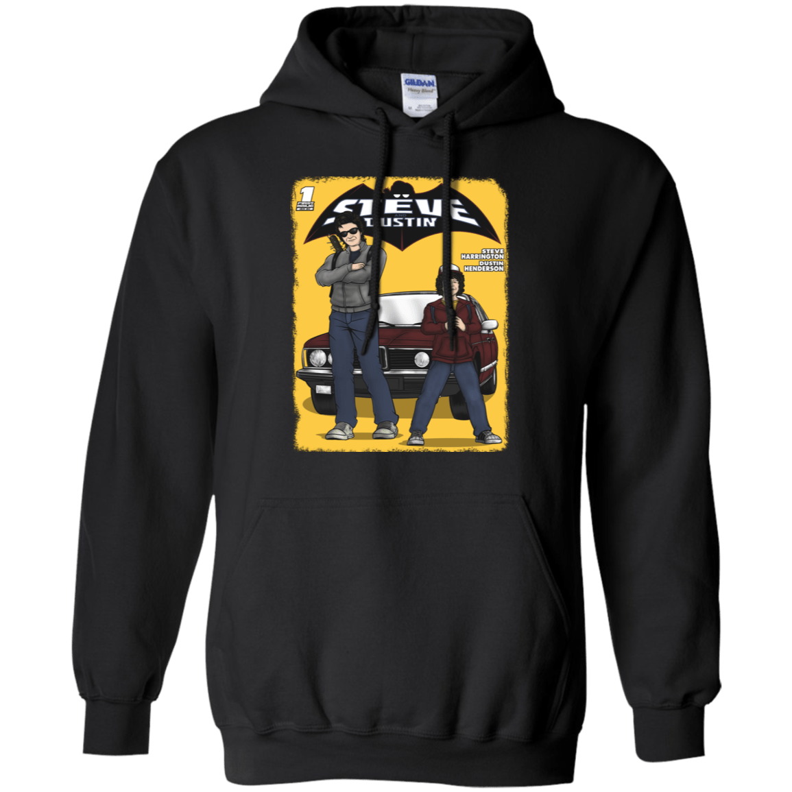 Sweatshirts Black / S Strange Duo Pullover Hoodie