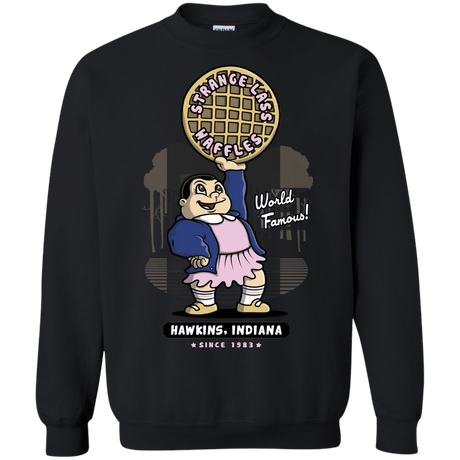 Sweatshirts Black / S Strange Lass Waffles Crewneck Sweatshirt