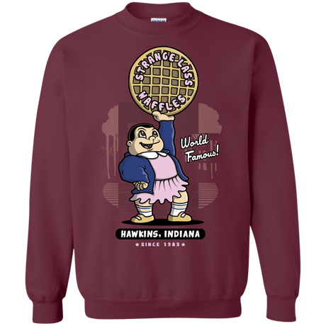 Sweatshirts Maroon / S Strange Lass Waffles Crewneck Sweatshirt