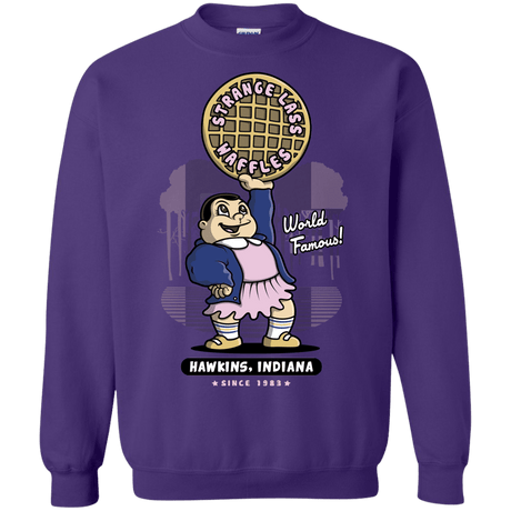 Sweatshirts Purple / S Strange Lass Waffles Crewneck Sweatshirt