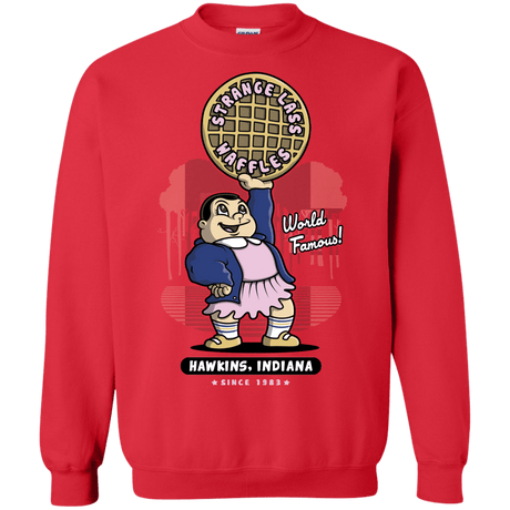 Sweatshirts Red / S Strange Lass Waffles Crewneck Sweatshirt