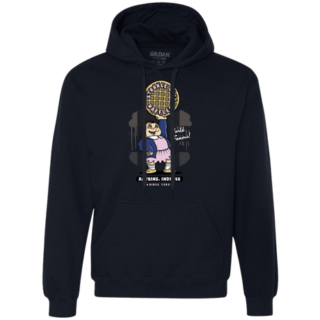 Sweatshirts Navy / S Strange Lass Waffles Premium Fleece Hoodie