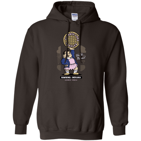 Sweatshirts Dark Chocolate / S Strange Lass Waffles Pullover Hoodie