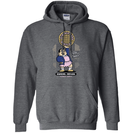 Sweatshirts Dark Heather / S Strange Lass Waffles Pullover Hoodie