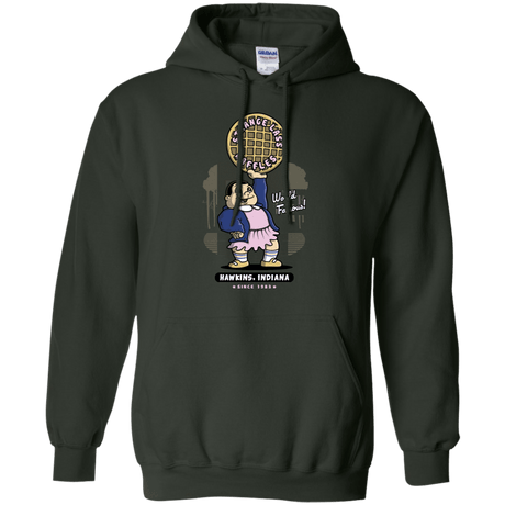 Sweatshirts Forest Green / S Strange Lass Waffles Pullover Hoodie