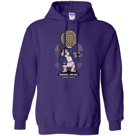 Sweatshirts Purple / S Strange Lass Waffles Pullover Hoodie