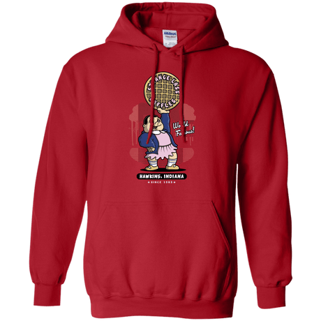 Sweatshirts Red / S Strange Lass Waffles Pullover Hoodie