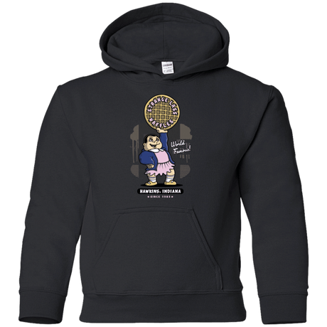 Sweatshirts Black / YS Strange Lass Waffles Youth Hoodie