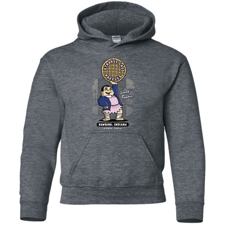 Sweatshirts Dark Heather / YS Strange Lass Waffles Youth Hoodie