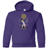 Sweatshirts Purple / YS Strange Lass Waffles Youth Hoodie