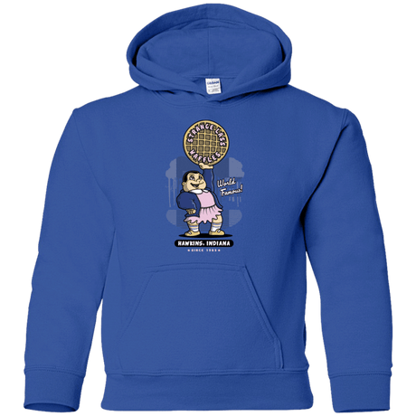 Sweatshirts Royal / YS Strange Lass Waffles Youth Hoodie